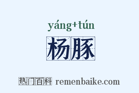 杨豚是什么意思的图片